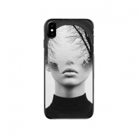 Husa personalizata tip carcasa HQPrint pentru Apple iPhone XS, model Abstract Lady, multicolor, S1D1M0066