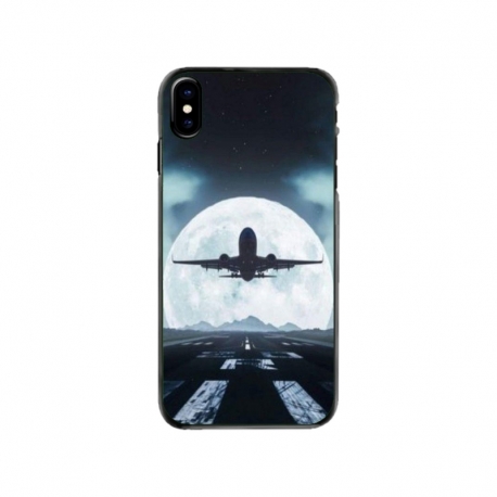 Husa personalizata tip carcasa HQPrint pentru Apple iPhone XS, model Moon Landing, multicolor, S1D1M0077