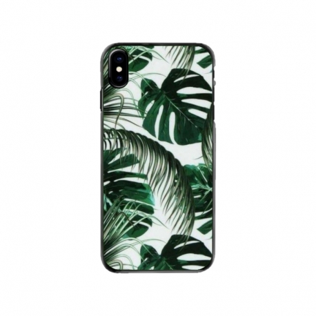 Husa personalizata tip carcasa HQPrint pentru Apple iPhone XS, model Leaf Design 3, multicolor, S1D1M0088