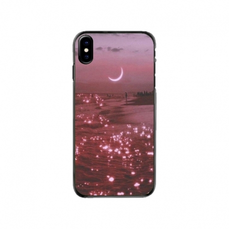 Husa personalizata tip carcasa HQPrint pentru Apple iPhone XS, model Pink Sky, multicolor, S1D1M0129