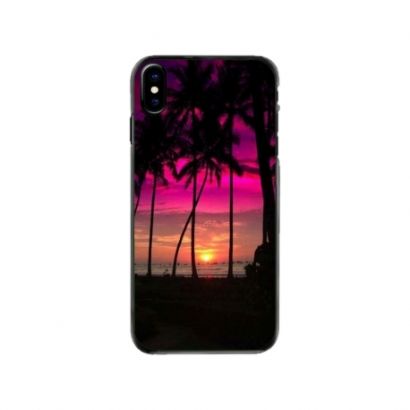 Husa personalizata tip carcasa HQPrint pentru Apple iPhone XS, model Beach View 1, multicolor, S1D1M0136
