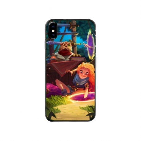 Husa personalizata tip carcasa HQPrint pentru Apple iPhone XS, model Tangled, multicolor, S1D1M0150
