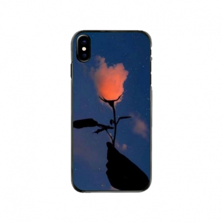 Husa personalizata tip carcasa HQPrint pentru Apple iPhone XS, model Sky Flower, multicolor, S1D1M0159