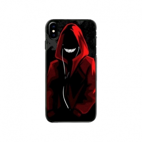 Husa personalizata tip carcasa HQPrint pentru Apple iPhone XS, model Evil Hoodie Man, multicolor, S1D1M0197