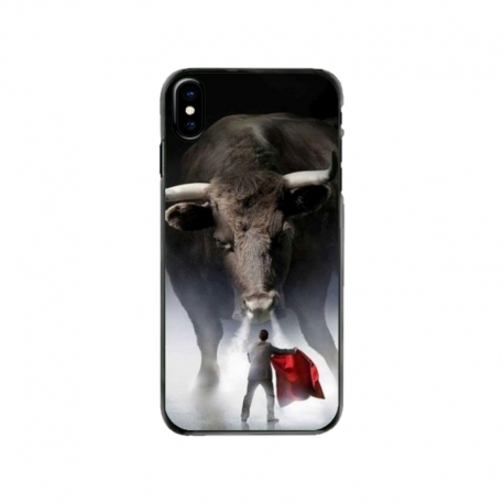 Husa personalizata tip carcasa HQPrint pentru Apple iPhone XS, model Bull, multicolor, S1D1M0205