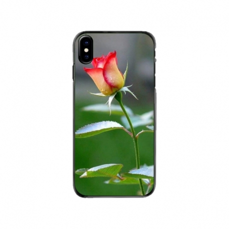 Husa personalizata tip carcasa HQPrint pentru Apple iPhone XS, model Flowers 13, multicolor, S1D1M0206
