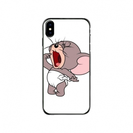 Husa personalizata tip carcasa HQPrint pentru Apple iPhone XS, model Tom and Jerry 3, multicolor, S1D1M0207