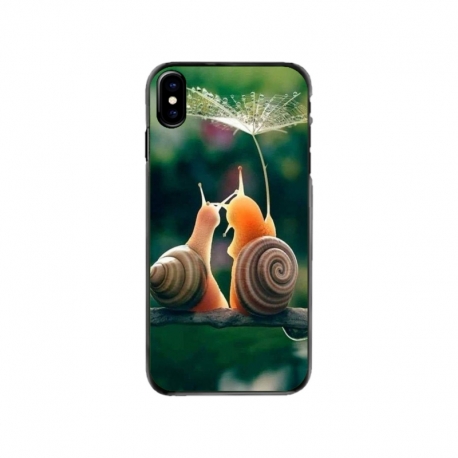 Husa personalizata tip carcasa HQPrint pentru Apple iPhone XS, model Snail, multicolor, S1D1M0231