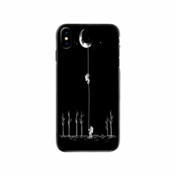Husa personalizata tip carcasa HQPrint pentru Apple iPhone XS, model Climbing to the Moon, multicolor, S1D1M0233