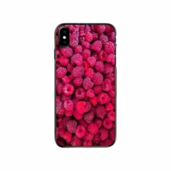 Husa personalizata tip carcasa HQPrint pentru Apple iPhone XS, model Zmeura, multicolor, S1D1M0234
