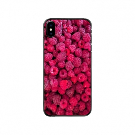 Husa personalizata tip carcasa HQPrint pentru Apple iPhone XS, model Zmeura, multicolor, S1D1M0234