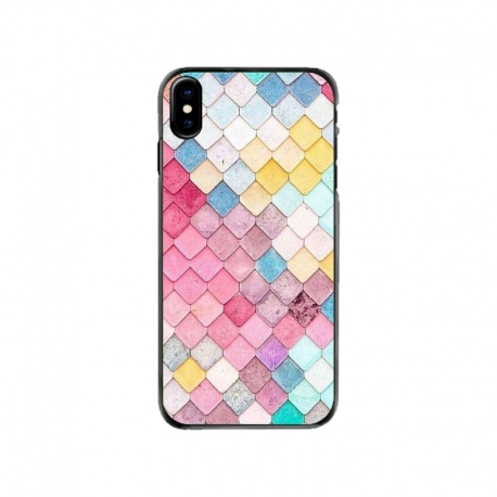 Husa personalizata tip carcasa HQPrint pentru Apple iPhone XS, model Color Scales, multicolor, S1D1M0258