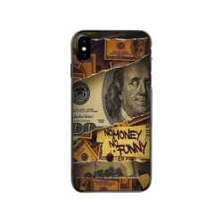 Husa personalizata tip carcasa HQPrint pentru Apple iPhone XS, model No Money No Funny, multicolor, S1D1M0262