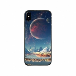 Husa personalizata tip carcasa HQPrint pentru Apple iPhone XS, model Alien Planet, multicolor, S1D1M0264