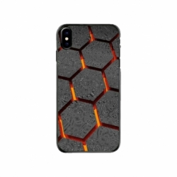 Husa personalizata tip carcasa HQPrint pentru Apple iPhone XS, model Lava Hex, multicolor, S1D1M0265