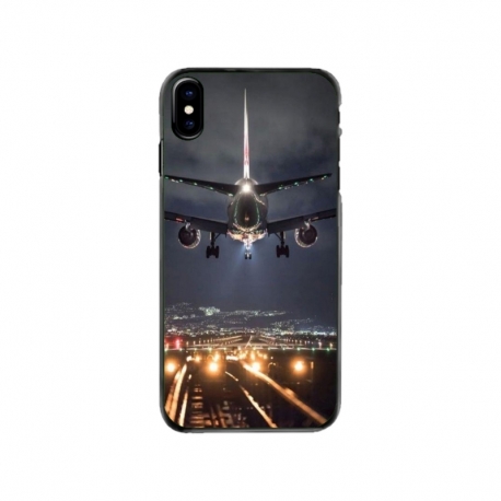 Husa personalizata tip carcasa HQPrint pentru Apple iPhone XS, model Airplane Landing, multicolor, S1D1M0266