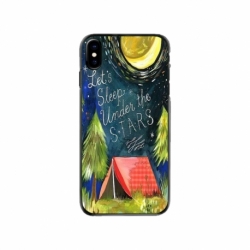 Husa personalizata tip carcasa HQPrint pentru Apple iPhone XS, model Lets sleep under the STARS, multicolor, S1D1M0268