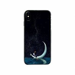 Husa personalizata tip carcasa HQPrint pentru Apple iPhone XS, model Moon Fishing, multicolor, S1D1M0270