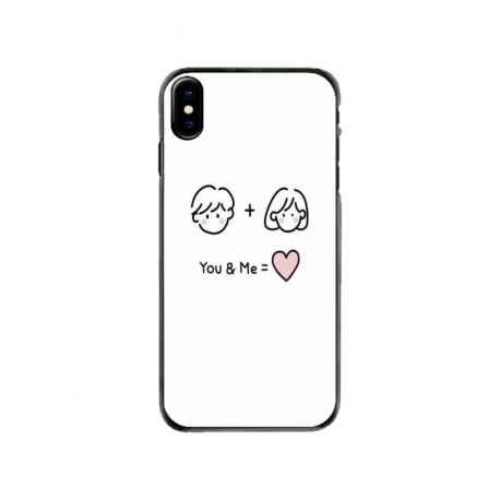 Husa personalizata tip carcasa HQPrint pentru Apple iPhone XS, model You and Me, multicolor, S1D1M0274