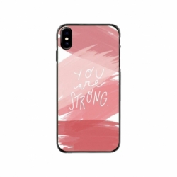Husa personalizata tip carcasa HQPrint pentru Apple iPhone XS, model You are Strong, multicolor, S1D1M0275
