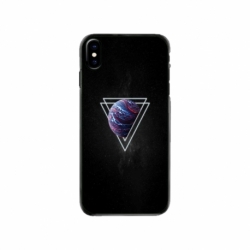 Husa personalizata tip carcasa HQPrint pentru Apple iPhone XS, model Triangle Planet, multicolor, S1D1M0278