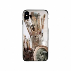 Husa personalizata tip carcasa HQPrint pentru Apple iPhone XS, model Brush, multicolor, S1D1M0282