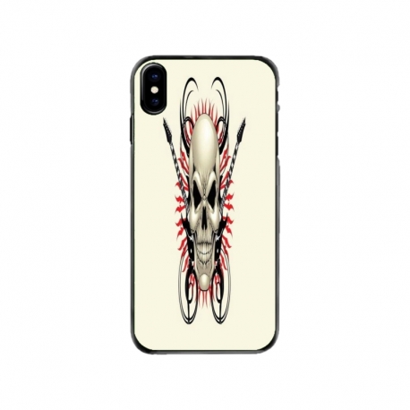 Husa personalizata tip carcasa HQPrint pentru Apple iPhone XS, model Skull 1, multicolor, S1D1M0284