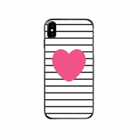 Husa personalizata tip carcasa HQPrint pentru Apple iPhone XS, model Heart, multicolor, S1D1M0291