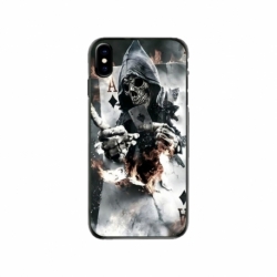 Husa personalizata tip carcasa HQPrint pentru Apple iPhone XS, model Skeleton Cards, multicolor, S1D1M0301