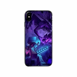 Husa personalizata tip carcasa HQPrint pentru Apple iPhone XS, model Ender Dragon, multicolor, S1D1M0304