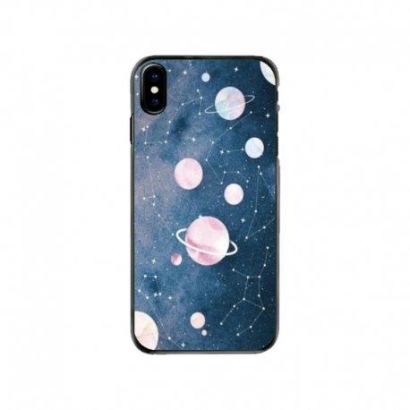 Husa personalizata tip carcasa HQPrint pentru Apple iPhone XS, model Solar System, multicolor, S1D1M0313