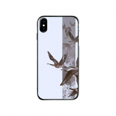 Husa personalizata tip carcasa HQPrint pentru Apple iPhone XS, model Birds, multicolor, S1D1M0314