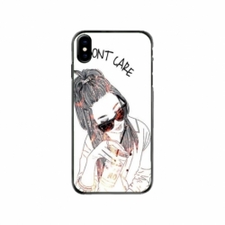 Husa personalizata tip carcasa HQPrint pentru Apple iPhone XS, model I dont care, multicolor, S1D1M0320