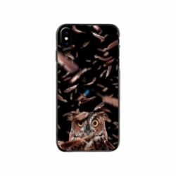 Husa personalizata tip carcasa HQPrint pentru Apple iPhone XS, model Owl, multicolor, S1D1M0334