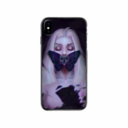 Husa personalizata tip carcasa HQPrint pentru Apple iPhone XS, model Butterfly Mouth 1, multicolor, S1D1M0351