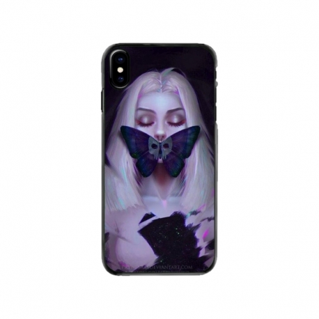 Husa personalizata tip carcasa HQPrint pentru Apple iPhone XS, model Butterfly Mouth 1, multicolor, S1D1M0351