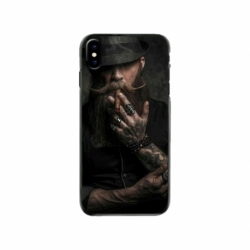 Husa personalizata tip carcasa HQPrint pentru Apple iPhone XS, model Beard Man, multicolor, S1D1M0355