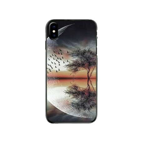 Husa personalizata tip carcasa HQPrint pentru Apple iPhone XS, model Time Flies 3, multicolor, S1D1M0366