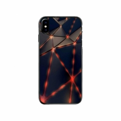 Husa personalizata tip carcasa HQPrint pentru Apple iPhone XS, model Lava Triangles, multicolor, S1D1M0367