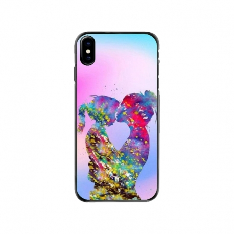 Husa personalizata tip carcasa HQPrint pentru Apple iPhone XS, model Colorful Love, multicolor, S1D1M0376