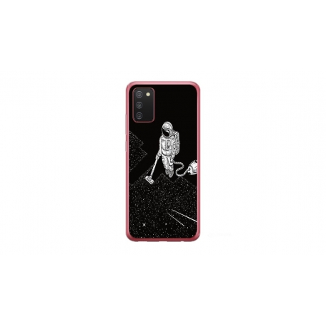 Husa personalizata tip carcasa HQPrint pentru Samsung Galaxy A02S, model Vacuum of Space, multicolor, S1D1M0007