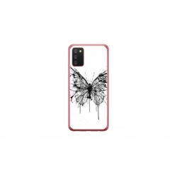Husa personalizata tip carcasa HQPrint pentru Samsung Galaxy A02S, model Butterfly 3, multicolor, S1D1M0030