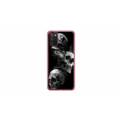 Husa personalizata tip carcasa HQPrint pentru Samsung Galaxy A02S, model Skulls, multicolor, S1D1M0032