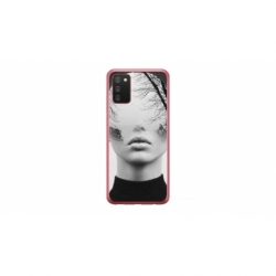 Husa personalizata tip carcasa HQPrint pentru Samsung Galaxy A02S, model Abstract Lady, multicolor, S1D1M0066
