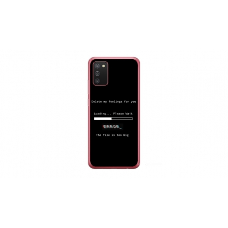 Husa personalizata tip carcasa HQPrint pentru Samsung Galaxy A02S, model Delete Feelings, multicolor, S1D1M0069