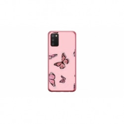Husa personalizata tip carcasa HQPrint pentru Samsung Galaxy A02S, model Butterfly 7, multicolor, S1D1M0076