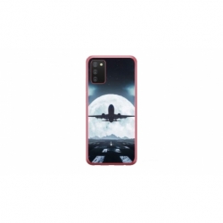 Husa personalizata tip carcasa HQPrint pentru Samsung Galaxy A02S, model Moon Landing, multicolor, S1D1M0077