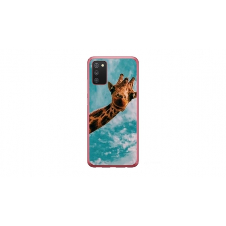 Husa personalizata tip carcasa HQPrint pentru Samsung Galaxy A02S, model Giraffe 2, multicolor, S1D1M0096