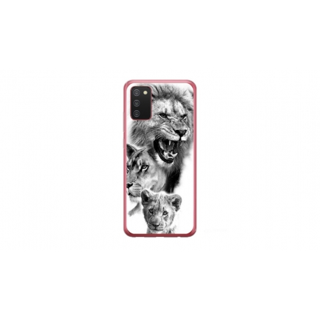 Husa personalizata tip carcasa HQPrint pentru Samsung Galaxy A02S, model Lion 3, multicolor, S1D1M0118