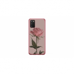 Husa personalizata tip carcasa HQPrint pentru Samsung Galaxy A02S, model Flowers 8, multicolor, S1D1M0141